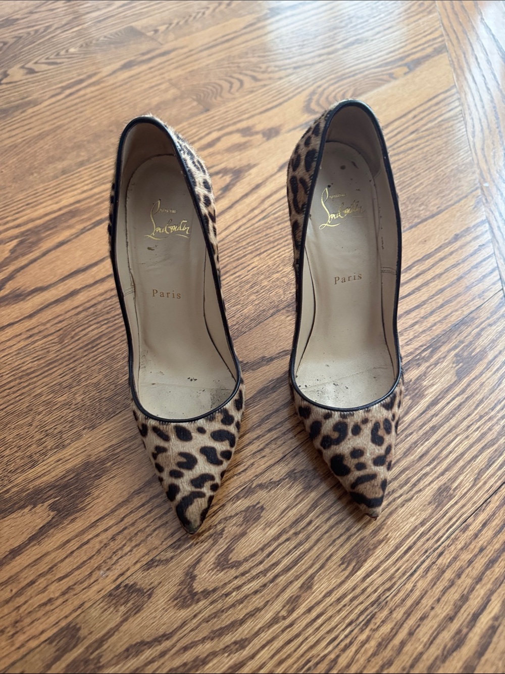 Christian Louboutin Leopard-Print Pointed Toe Pumps